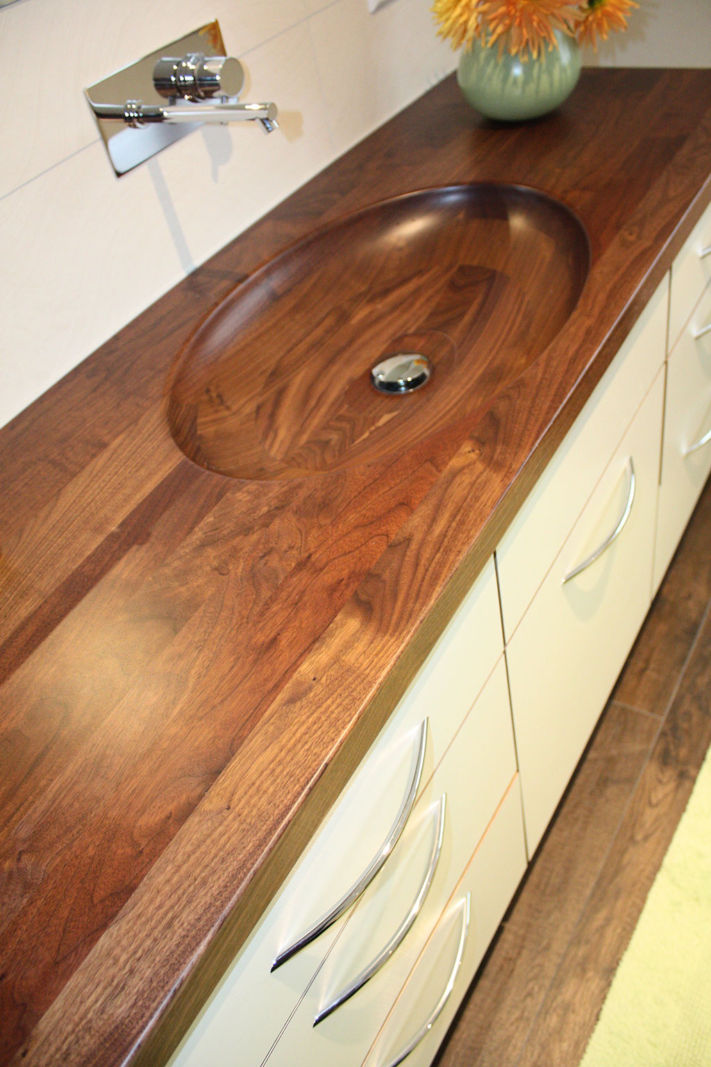 Waschtisch Holzwaschbecken 06